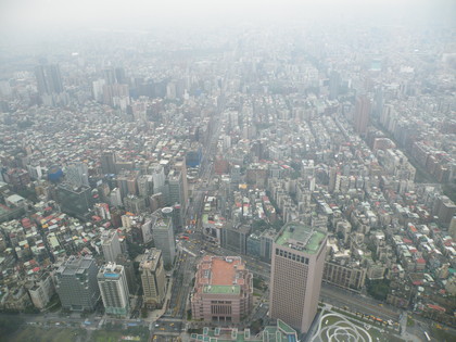 台北１０１展望台からの眺め